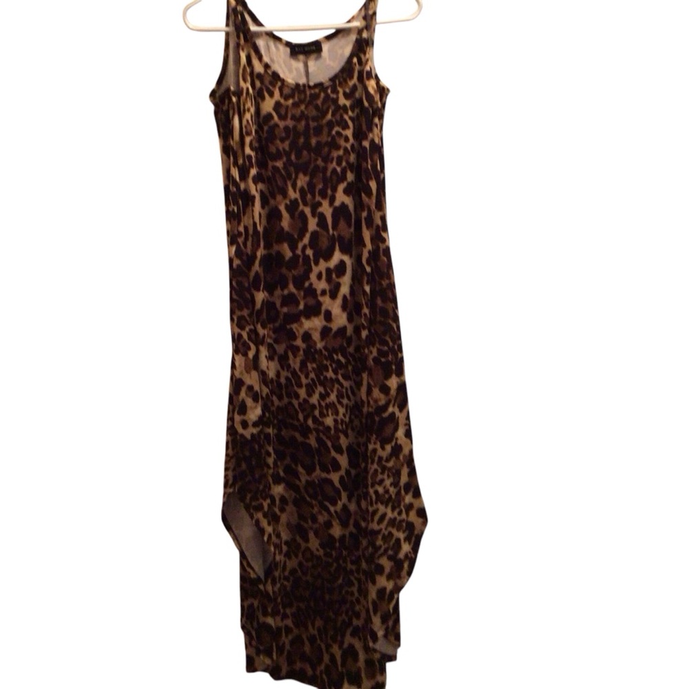 Leopard Print Sleeveless Dress
